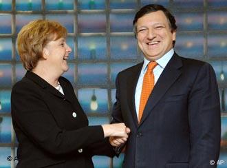 Merkels Antrittsbesuch bei Jose Manuel Barosso