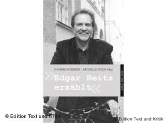 Reitz auf dem Cover des Buches Edgar Reitz erzählt auf dme Fahrrad